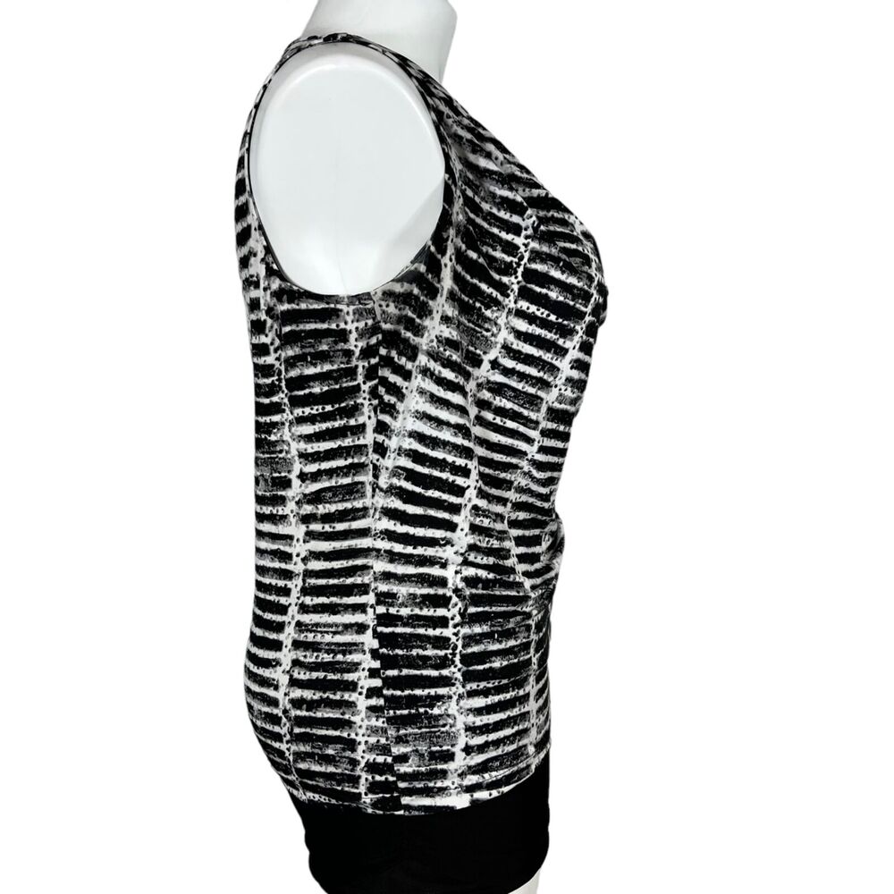 Worthington Womens Blouse Top Stretchy Sleeveless Drape Neck Pullover Large - Picture 5 of 9